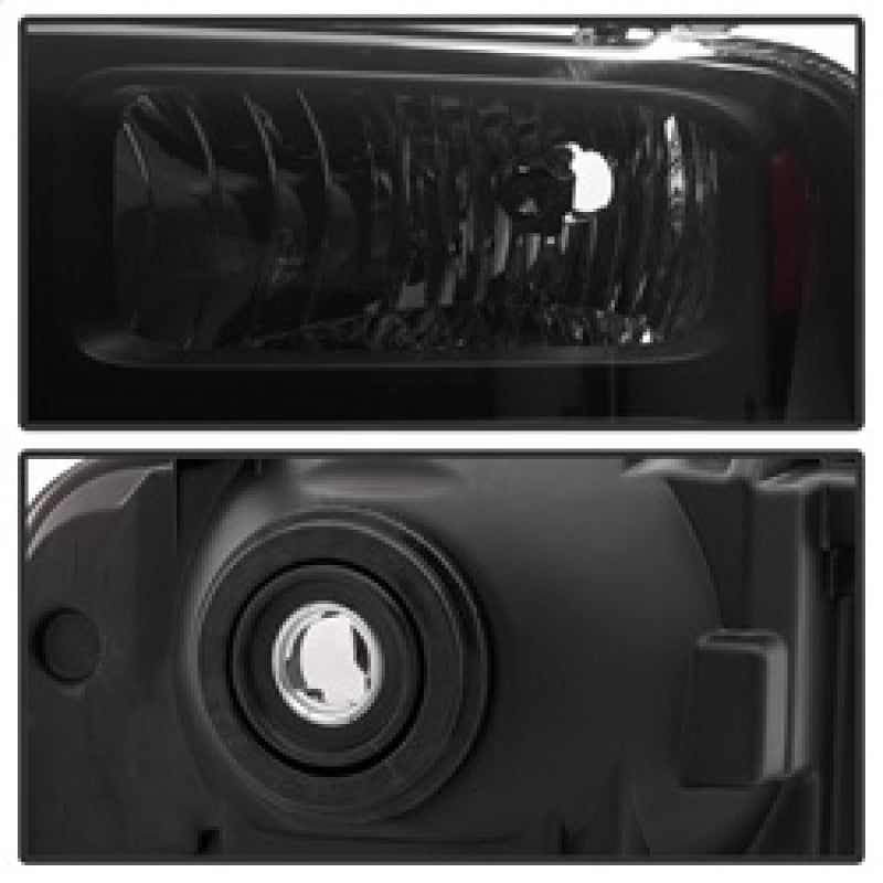 SPYDER Xtune Ford F250 F350 F450 Superduty Excursion 99-04 Headlights Black Smoked HD-JH-FF25099-HA-BSM 9033001 9033001 Photo - Unmounted