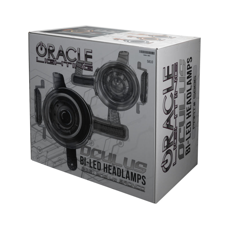 ORACLE Lighting Oracle 2021+ Ford Bronco Oculus BI-LED Projector Headlights 5886-005 5886-005 Technical Drawing