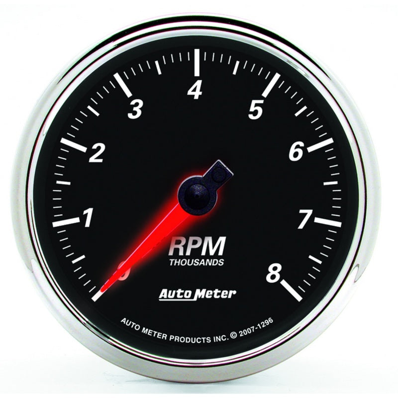 Autometer Gauge Tach 3 3/8" 8k RPM In-Dash 1296 User 1