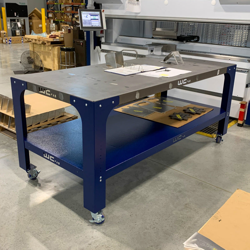 Wehrli Modular Steel Work Bench Leg Kit, 34in. Tall x .120in. Thick, Blueberry Frost WCF25-34-120-CSTM WCF25-34-120-CSTM User 2