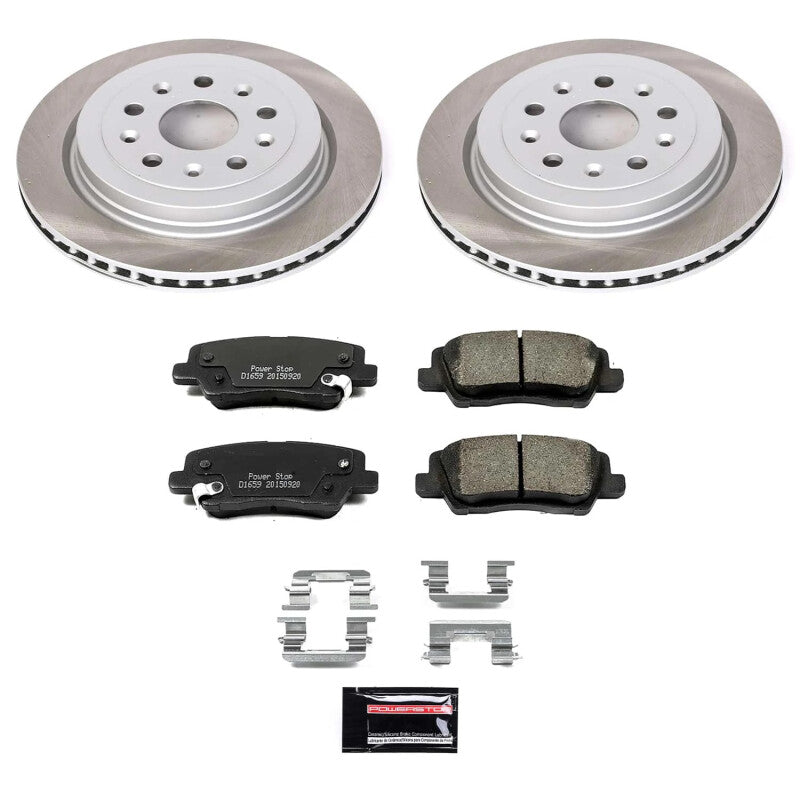 PowerStop Power Stop 14-19 Cadillac CTS Rear Semi-Coated Rotor Kit SC6991 SC6991 Photo - Primary