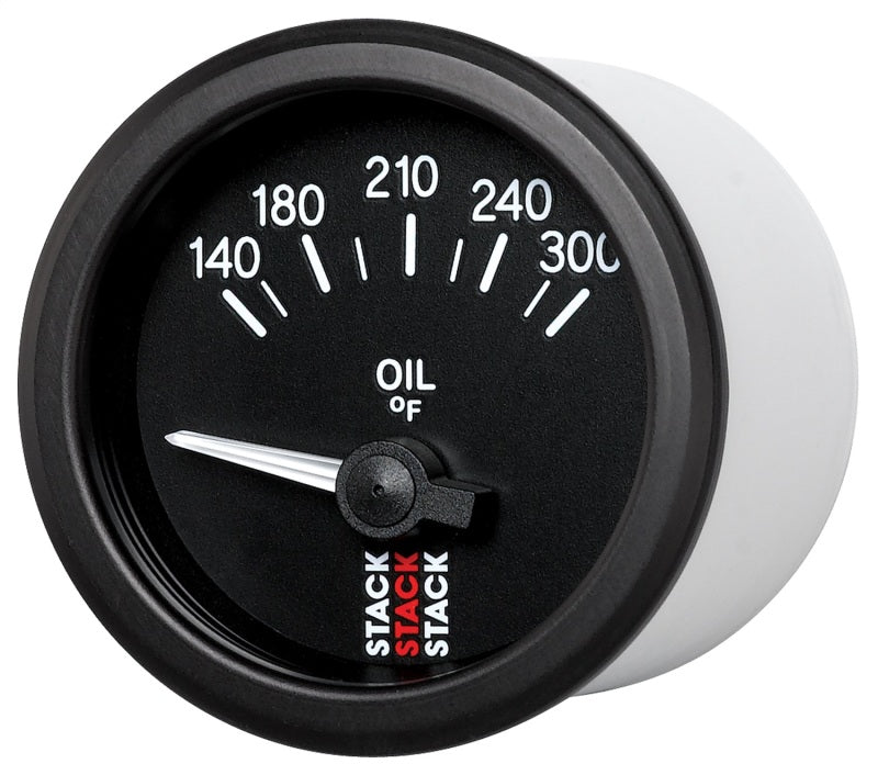 Autometer Stack 52mm 140-300 Deg F 1/8in NPTF Electric Oil Temp Gauge - Black ST3210 ST3210 User 2
