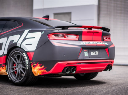 Borla 2016-2017 Chevy Camaro V8 SS AT/MT ATAK Rear Section Exhaust with Dual Mode Valves 11925CF 11925CF Photo - Close Up