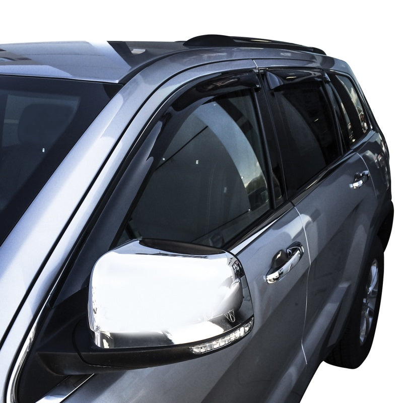 Westin 2011-2018 Jeep Grand Cherokee Wade Slim Wind Deflector 4pc - Smoke 72-51490 72-51490 Photo - Primary