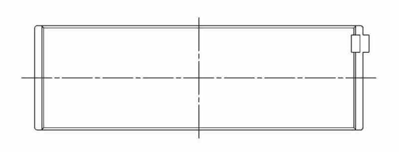 ACL Chevy 262/267/302/305/307/327/350 Race Series .010 Over 18mm Wide Rod Bearing Set - CT-1 Coated 8B1227HC-10 8B1227HC-10 Technical Drawing
