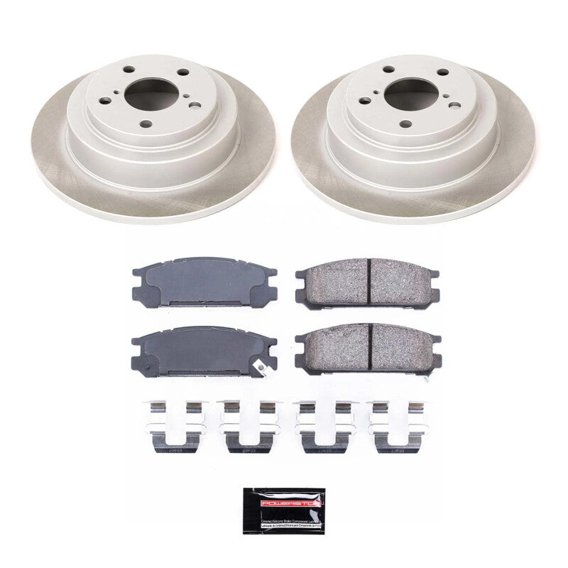 PowerStop Power Stop 90-99 Subaru Legacy Rear Semi-Coated Rotor Kit SC448 SC448 Photo - Primary
