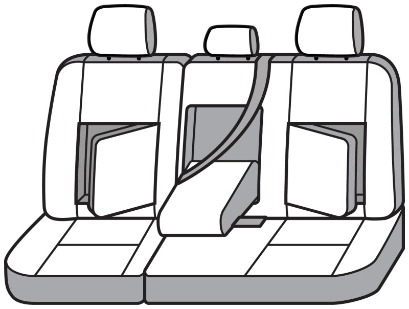 Covercraft 19-24 Chevrolet Silverado Leatherette PrecisionFit Custom Second Row Seat Covers - Black GTC4138LTBK GTC4138LTBK Photo - out of package
