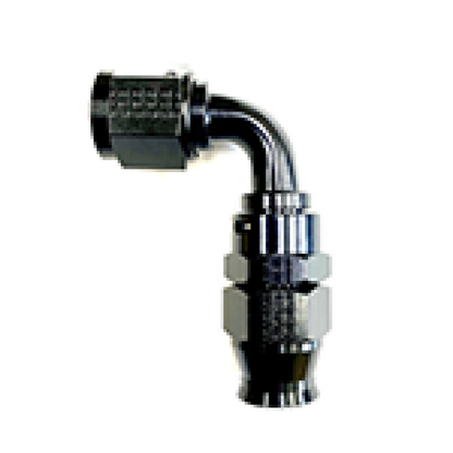 Fragola -10AN Real Street x 90 Degree Hose End Black For PTFE Hose 689010-BL 689010-BL Photo - Primary