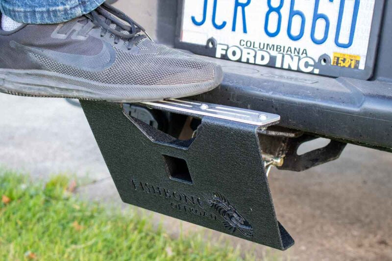 Fishbone Offroad 2In Receiver Hitch Mounted Step - Black Powdercoat Steel FB21238 FB21238 Photo - lifestyle view