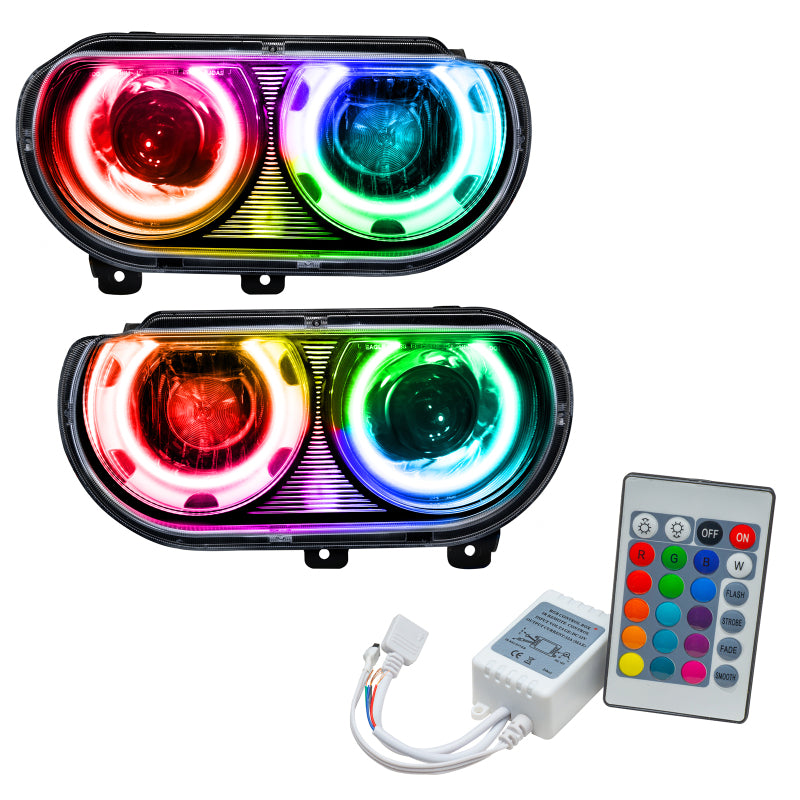 ORACLE Lighting Oracle 08-14 Dodge Challenger SMD HL (HID Style) - ColorSHIFT w/ Simple Controller 7132-504 7132-504 Photo - Primary