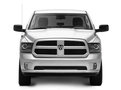 Raxiom 09-18 Dodge RAM 1500 LED Halo Headlights w/Switchback Turn Signals- Blk Housing (Clear Lens) R111518 R111518 Photo - Close Up