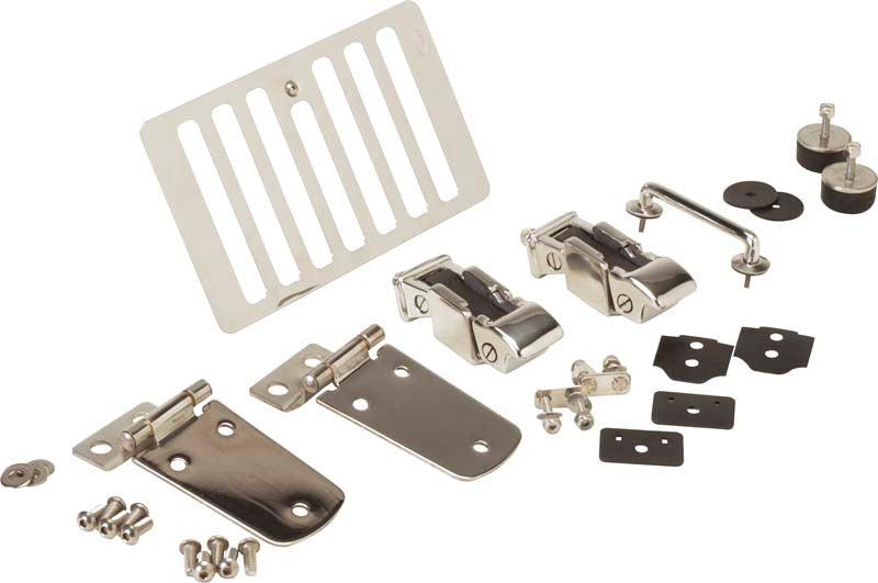Kentrol 98-06 Jeep Wrangler TJ Hood Kit - Polished Silver 30504 30504 Photo - Primary