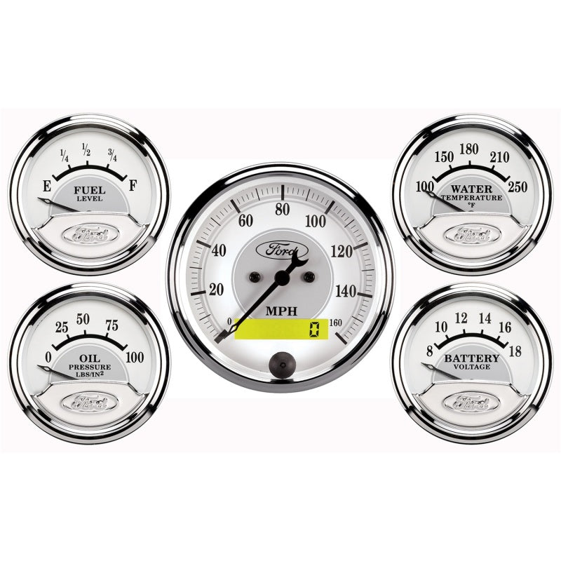 Autometer 5 Pc. 3-1/8" & 2-1/16", Electric Speedometer, Ford Masterpiece 880087 User 1