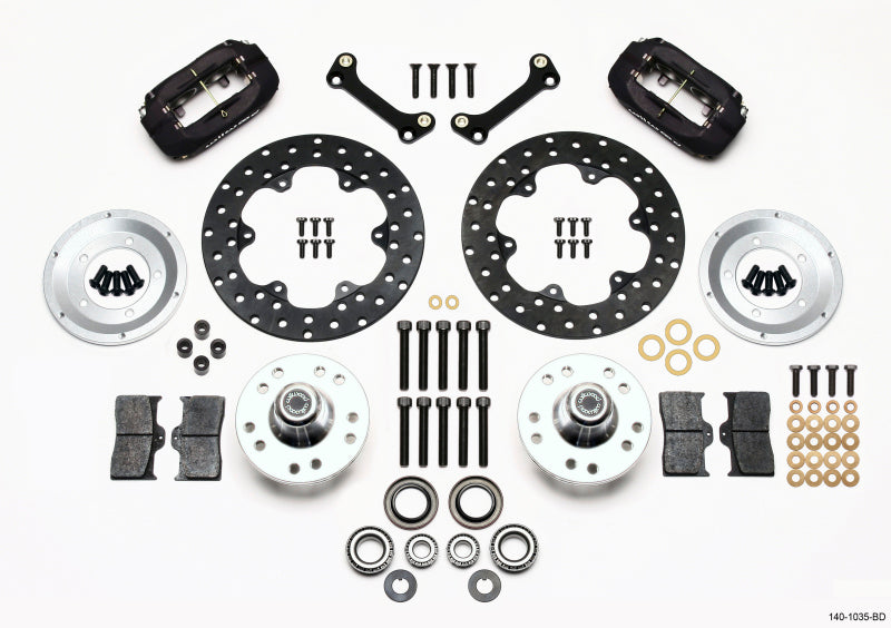 Wilwood FDL Front Drag Kit, Drilled Rotor, 82-92 Camaro/Firebird 140-1035-BD Photo - Primary