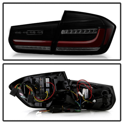 Spyder BMW 3 Series F30 2012-2018 Full LED Tail Lights (ALT-YD-BMWF3012-SEQ-BSM) - Black Smoke 5088314 5088314 Photo - Unmounted