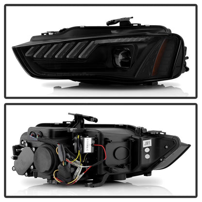 Spyder 13-16 Audi A4/S4 Halogen Model Only High-Power LED Headlights - Black PRO-YD-AA413HALAP-BK 5088345 5088345 Photo - Unmounted