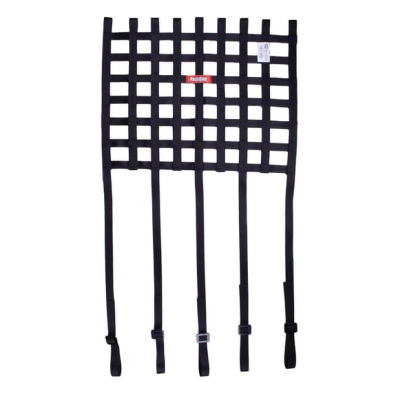 Racequip Ribbon Style Race Car Window Net w/1In Mounting Straps / SFI 27.1 Certified Blk 18 H X 24 W 825005 825005 User 1