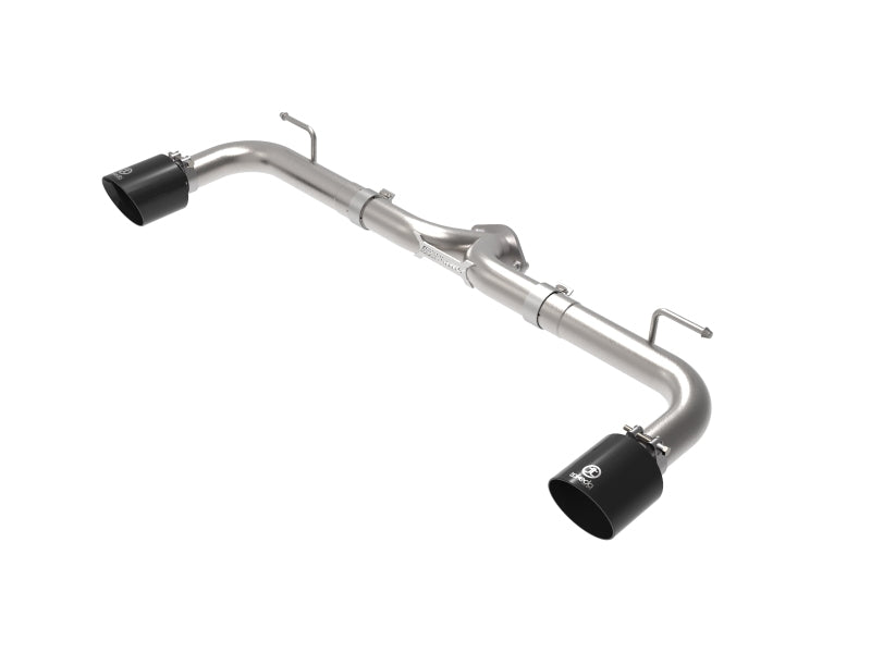 aFe Takeda 2-1/2in 304 SS Axle-Back Exhaust w/ Black Tip 14-18 Mazda 3 L4 2.0L/2.5L 49-37014-B 49-37014-B Photo - Primary
