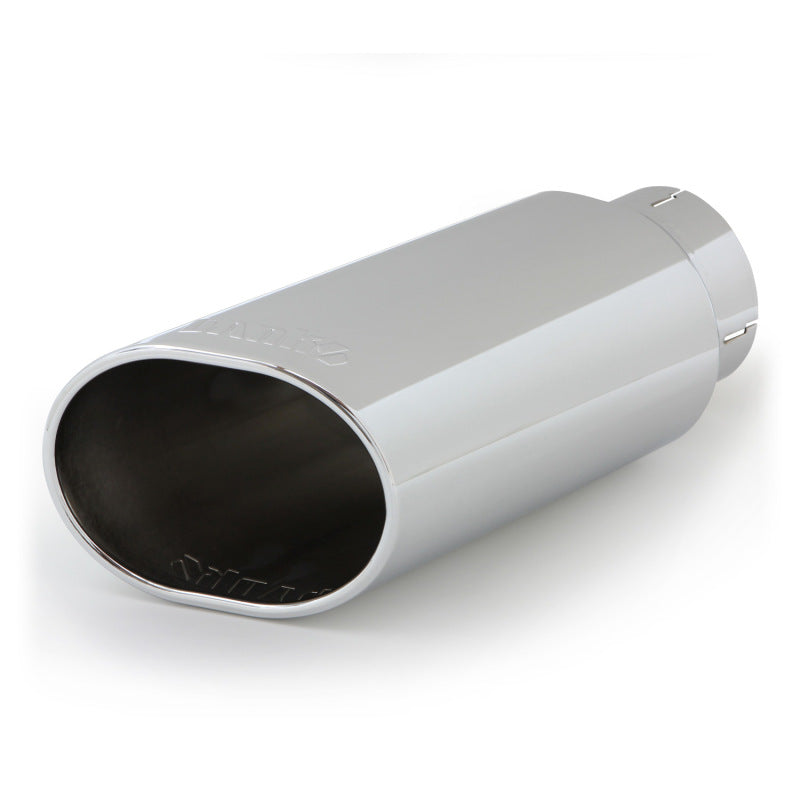 Banks Power Tailpipe Tip Kit - Ss Obround Slash Cut - Chrome - 4in Tube 52926 Photo - Primary