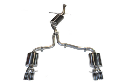 AWE Tuning Audi B8 A5 2.0T Touring Edition Exhaust - Quad Outlet Polished Silver Tips 3015-42022 3015-42022 Photo - Primary