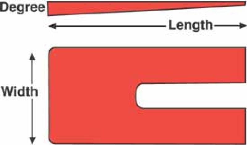 SPC Performance Steel Shim 4X6.5X1 - Pack of 6 10716 10716 Line Art