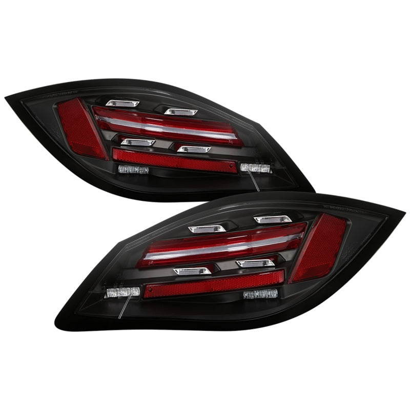 Spyder Porsche 987 Cayman 06-08 / Boxster 09-12 LED Tail Lights - Sequential Signal - Black 5086839 5086839 Photo - Primary