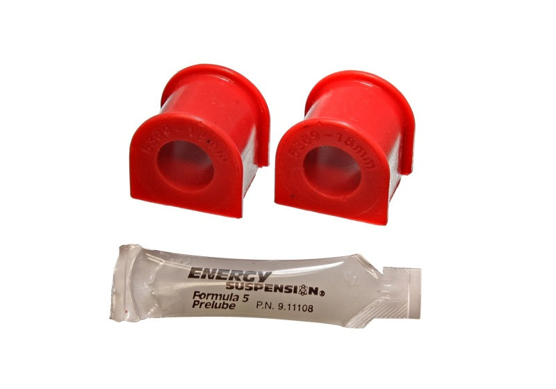 Energy Suspension Sway Bar Bushing Set Red Honda Civic Base 1988-1991 16.5109R Photo - Primary