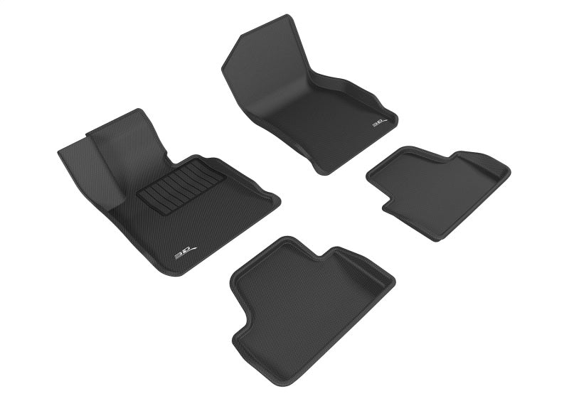 3D MAXpider 14-20 BMW 4 Series Convertible (F33) RWD Kagu 1st & 2nd Row Floormat - Black L1BM06801509 L1BM06801509 Photo - Primary