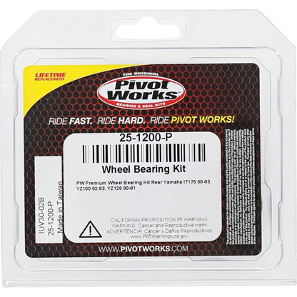 Pivot Works Yamaha Wheel Bearing Kit Premium Bearings 25-1200-P 25-1200-P Photo - Primary