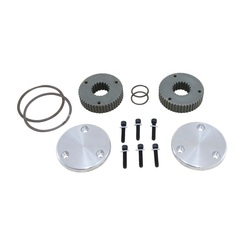 Yukon Gear & Axle Yukon Gear Hardcore Drive Flange Kit For Dana 44 / 19 Spline Outer Stubs. Non-Engraved Caps YHC50008 YHC50008 Photo - Primary