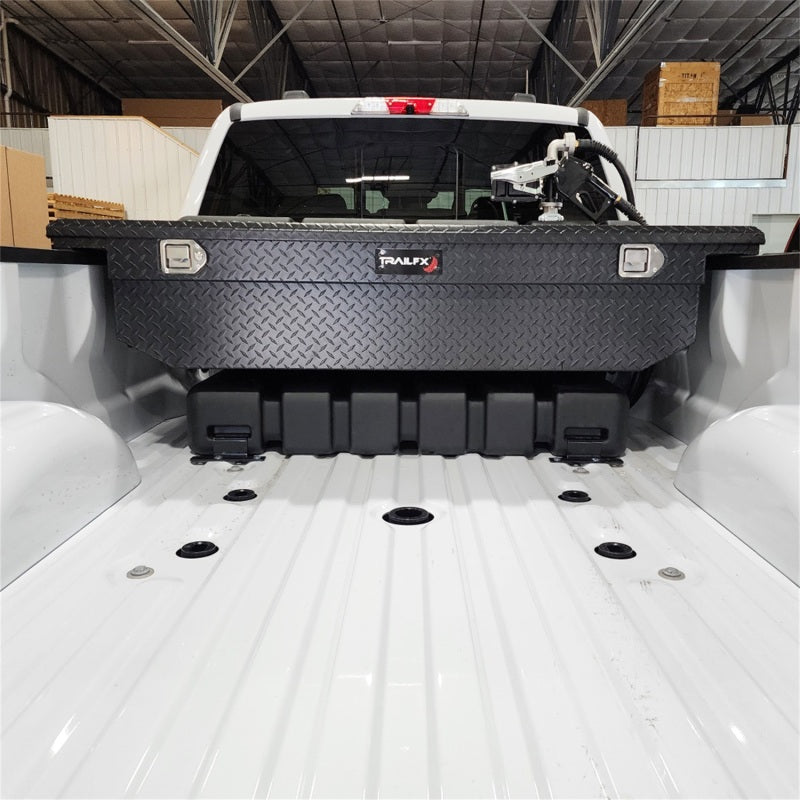 Titan Fuel Tanks Universal 90 Gallon L-Shaped Heavy Duty Transfer Tank (Non Nissan Cargo Box/RamBox) 5015090 5015090 Photo - Mounted