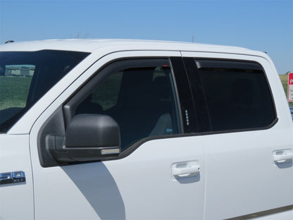 EGR 15+ Ford F150 Crew Cab In-Channel Window Visors - Set of 4 - Matte (573495) 573495 573495 Photo - Mounted