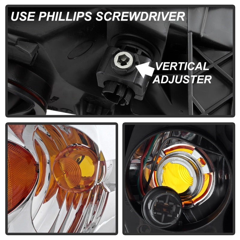 SPYDER xTune 04-08 Chevrolet Malibu Driver Side OEM Headlights - Left (HD-JH-CMA04-OE-L) 9943232 9943232 Photo - Unmounted