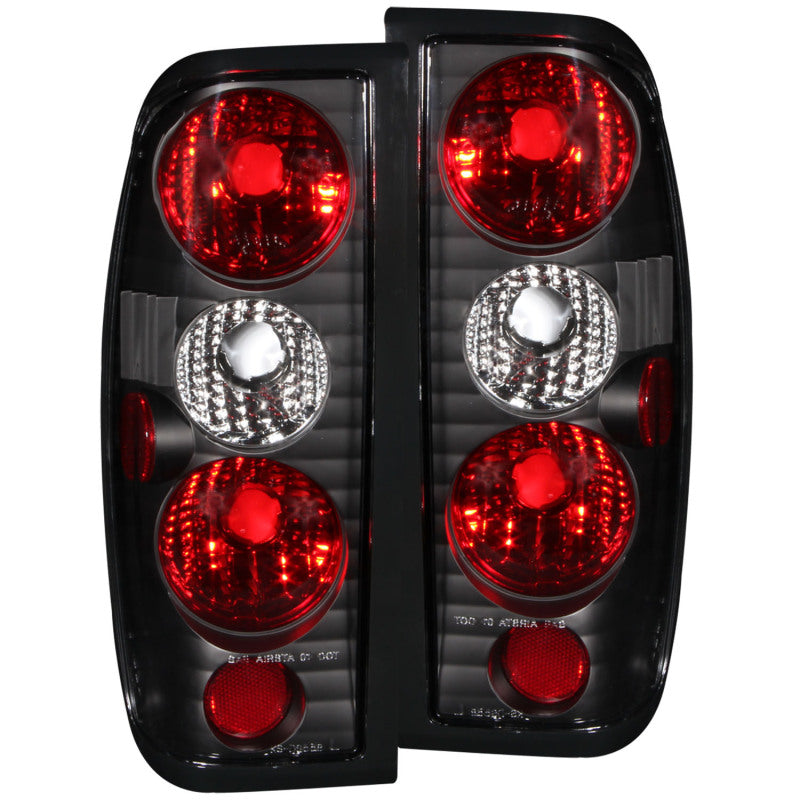 Anzo 1998-2004 Nissan Frontier Taillights Black 211115 Photo - Primary