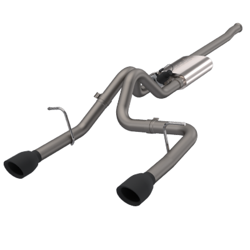 QTP 2018+ Jeep Wrangler JL 304SS Screamer Cat-Back Exhaust 4DR w/4in Black Tips 425018B 425018B Photo - Primary