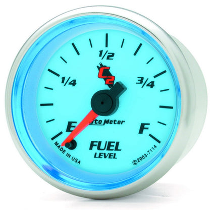 Autometer Gauge, Fuel Level, 2 1/16", 0-280 Programmable, C2 7114 User 2