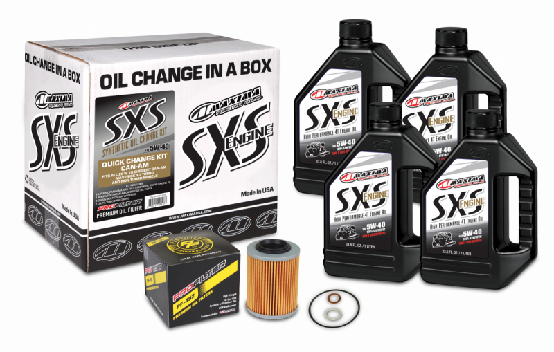 Maxima SXS Can-Am Oil Change Kit 5W-40 Full-Synthetic Maverick X3 90-469013-CA