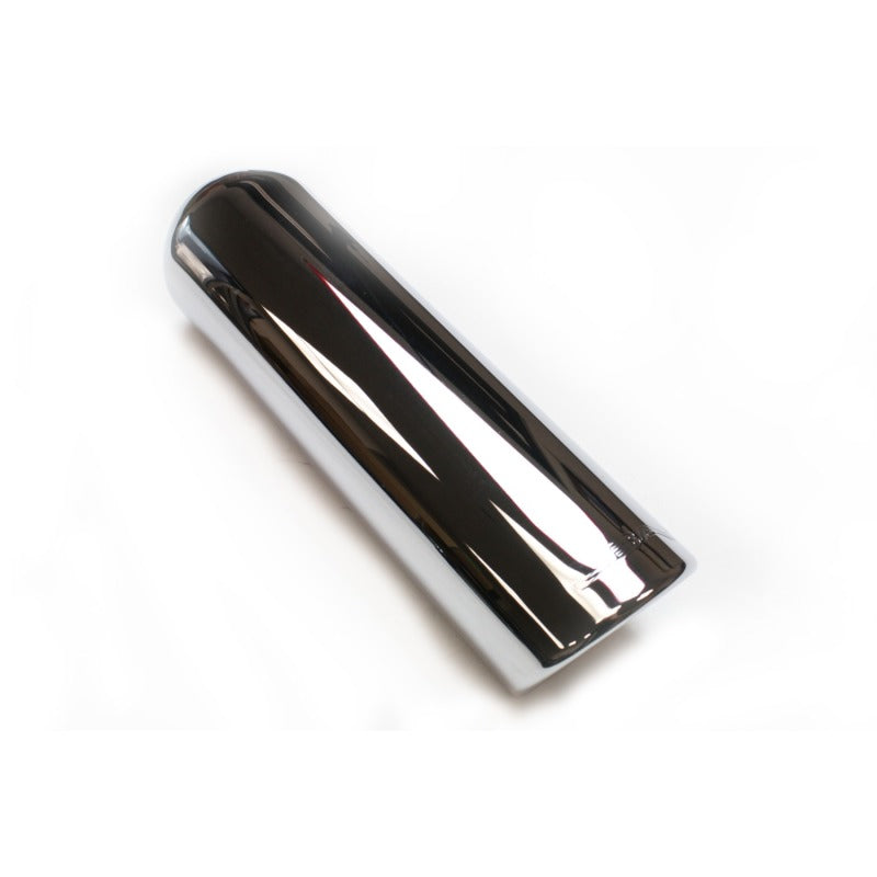 JBA 2.5in x 3.5in x 11in Rolled Stainless Steel Chrome Plated Exhaust Tip 12-08206 12-08206 Photo - Primary