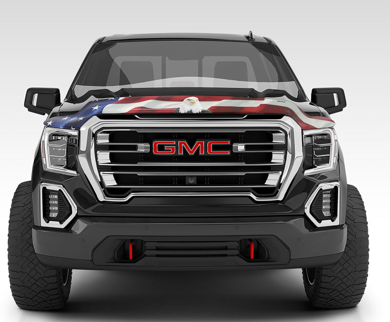 Stampede 2019 GMC Sierra 1500 Vigilante Premium Hood Protector - Flag 3022-30 3022-30 Photo - Mounted
