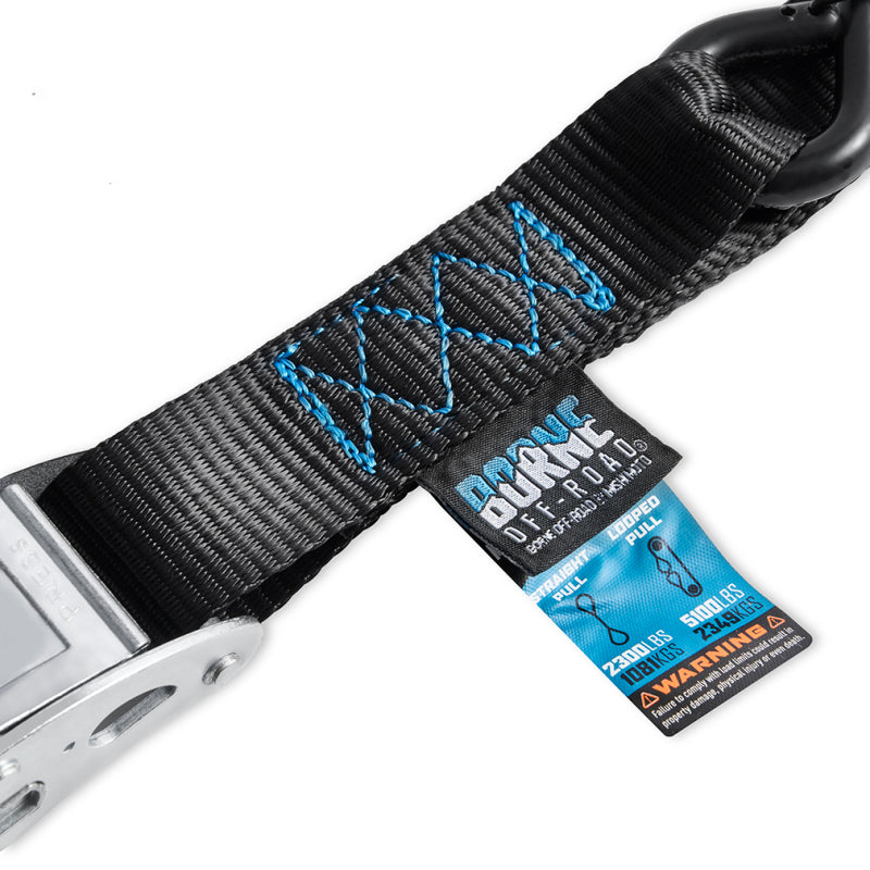 Borne Off-Road Cam Buckle Tie-Down Kit (2-Pack) Black BNRTC-TDCB-2BK BNRTC-TDCB-2BK Photo - Primary