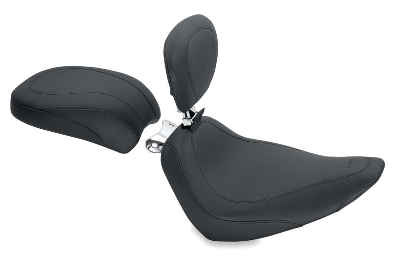 Mustang Motorcycle Mustang 00-15 Harley Softail Standard Rear Tire Wide Tripper Passenger Seat - Black 76811 76811 Photo - Primary