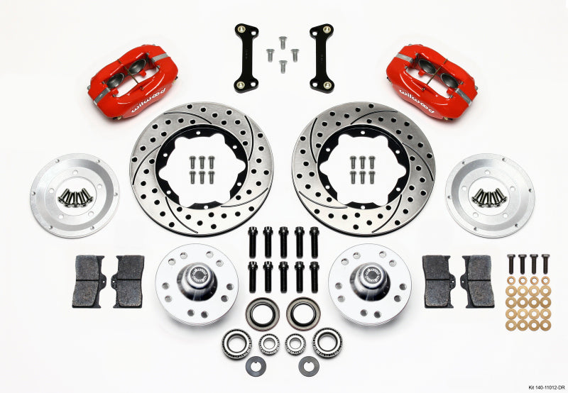Wilwood Forged Dynalite Front Kit 11.00in Drilled Red 82-92 Camaro//Firebird 140-11012-DR 140-11012-DR Photo - Primary