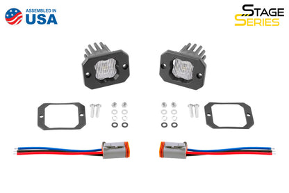 Diode Dynamics Stage Series C1 LED Pod - White SAE Fog Flush ABL (Pair) DD6850P DD6850P User 3