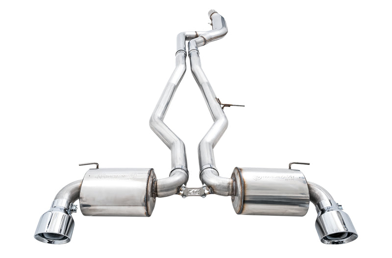 AWE 2020 Toyota Supra A90 Non-Resonated Touring Edition Exhaust - 5in Chrome Silver Tips 3020-32058 3020-32058 Photo - out of package