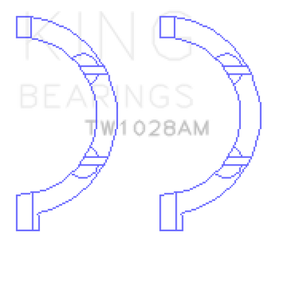 King Engine Bearings King Chrysler Pentastar 3.6L ERB V6 Thrust Washer Set TW1028AM TW1028AM Photo - Primary