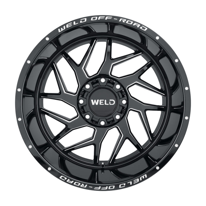 Weld Off-Road W117 22X10 Fulcrum 5X139.7 5X150 ET-18 BS4.75 Gloss Black MIL 110.2 W11720070475 W11720070475 Photo - Primary