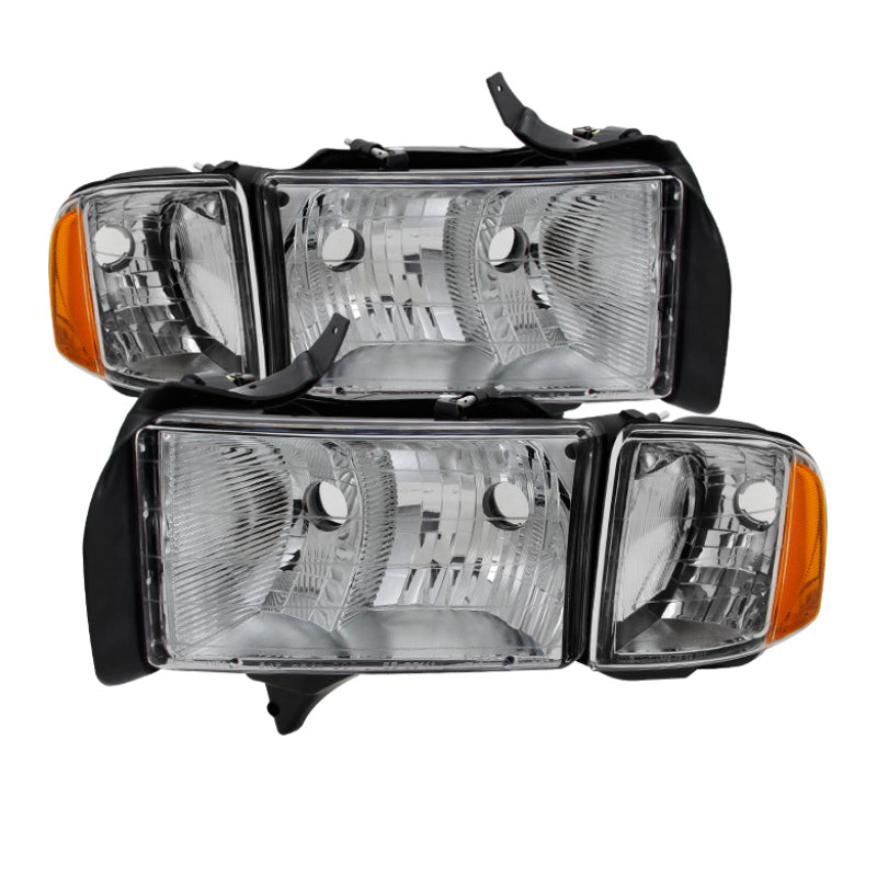 SPYDER Xtune Dodge Ram Sport Model Only 1999-2002 OEM Headlights Chrome HD-JH-DR99-SP-C 9032165 9032165 Photo - Primary