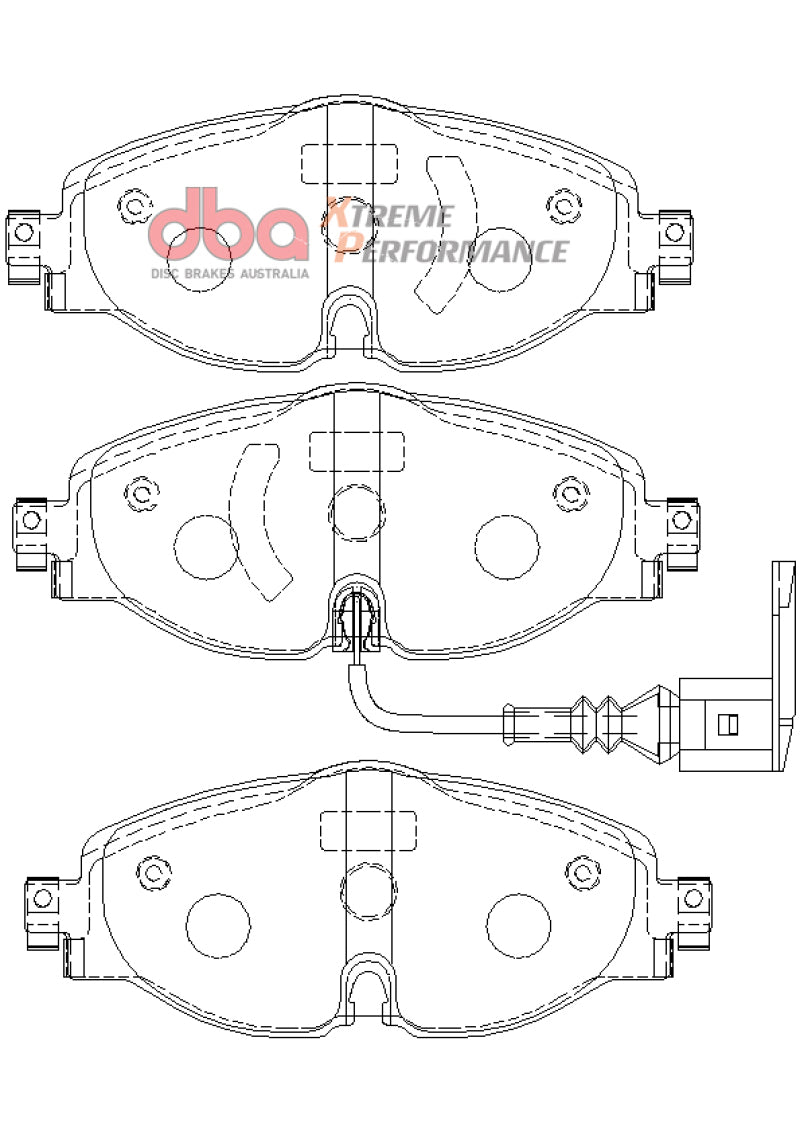 DBA 15-19 Audi A3 (w/288mm Front Rotor) XP Performance Front Brake Pads DB2383XP DB2383XP Photo - out of package