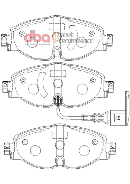 DBA 15-19 Audi A3 (w/288mm Front Rotor) XP Performance Front Brake Pads DB2383XP DB2383XP Photo - out of package