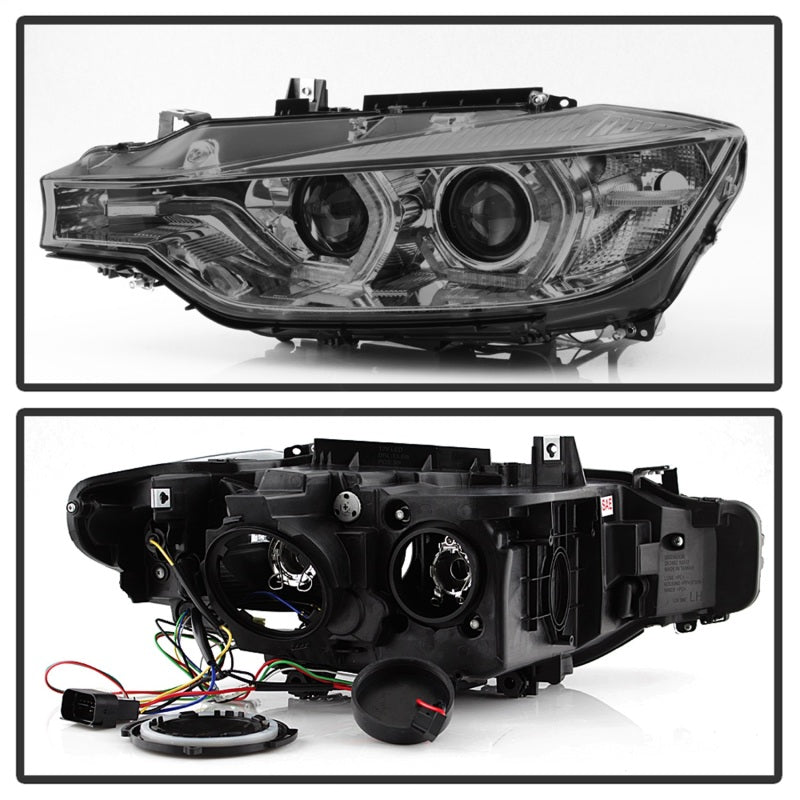 Spyder 12-14 BMW F30 3 Series 4DR Projector Headlights - LED DRL - Smoke (PRO-YD-BMWF3012-DRL-SM) 5084361 5084361 Photo - Unmounted